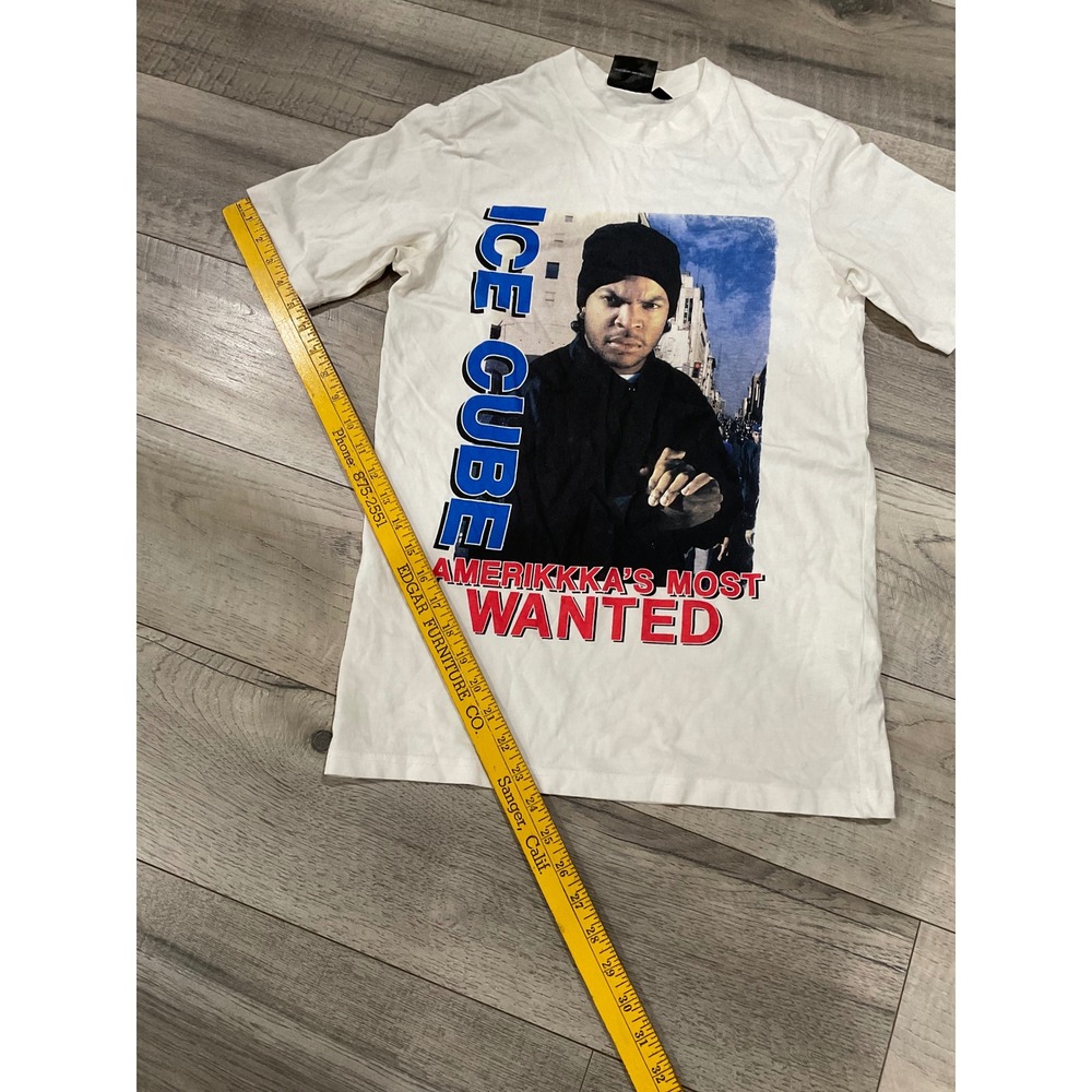 Ice Cube AmeriKKKa's Most Wanted Graphic T-Shirt White XS Hip Hop Rap Tee - Picture 5 of 9
